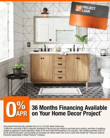 The Home Depot ad: Low Monthly Payments