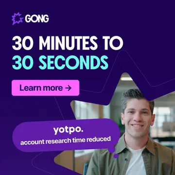 Gong ad: How Yotpo Empowered 8,000 Reps