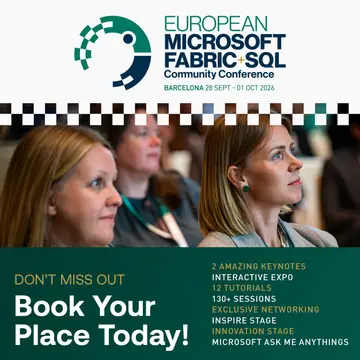 European Microsoft Fabric + SQL Community Conference ad
