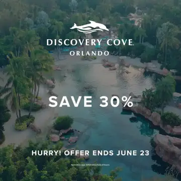 Discovery Cove ad: Adventure Awaits
