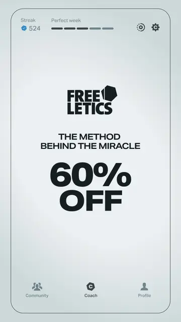 Freeletics ad: Freeletics: Europe's #1 Fitness App
